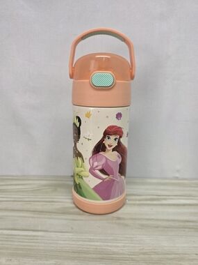 Thermos Peach Kids Princess Stainless Steel Water Bottle, Hydration, Beverage